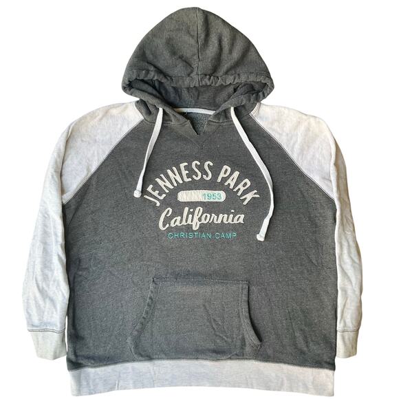 No brand Other - Men’s Long Sleeve Hoodie size L, Gray, With Hand Warmer, Jenness Park California